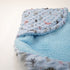 Florida All Season Hooded Baby Blanket Swaddler Wrapper Flannel Soft and Comfortable for New Born Baby Girls and Boys - Sky Blue