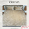 Croma King Size Embossed Fitted Bedsheet Set