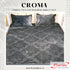 Croma King Size Embossed Fitted Bedsheet Set