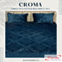 Croma King Size Embossed Fitted Bedsheet Set