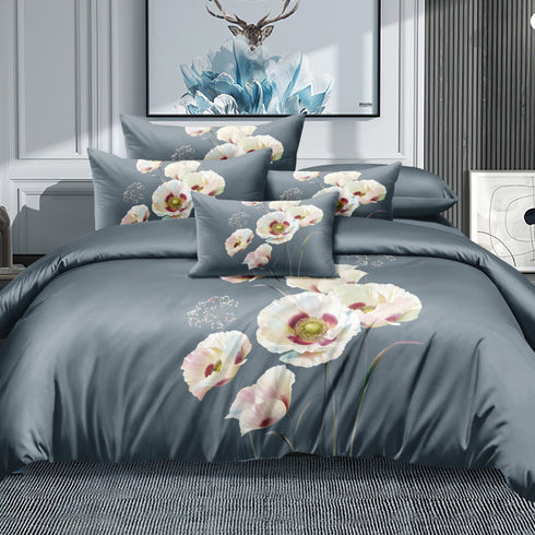 Florida Cinderella Digital Print King Size Warm Bedsheet with Pillow Covers - Winter Bedsheet in Box and Carry Bag - Perfect for Gifting