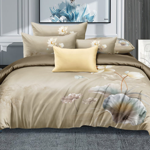 Florida Cinderella Digital Print King Size Warm Bedsheet with Pillow Covers - Winter Bedsheet in Box and Carry Bag - Perfect for Gifting