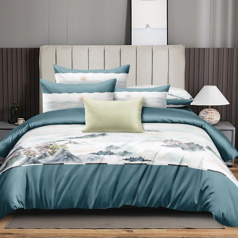 Florida Cinderella Digital Print King Size Warm Bedsheet with Pillow Covers - Winter Bedsheet in Box and Carry Bag - Perfect for Gifting