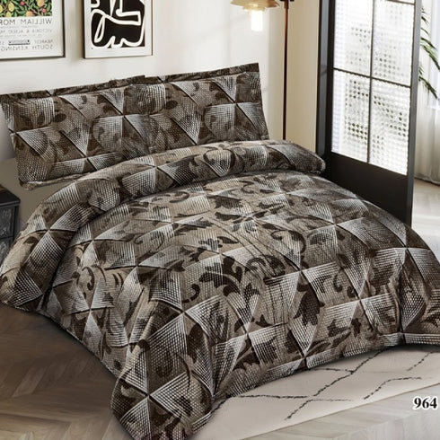 Cinderella King Size Warm Bedsheet for Winter with Pillow Covers by Florida