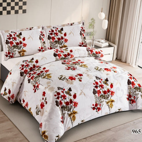 Cinderella King Size Warm Bedsheet for Winter with Pillow Covers by Florida