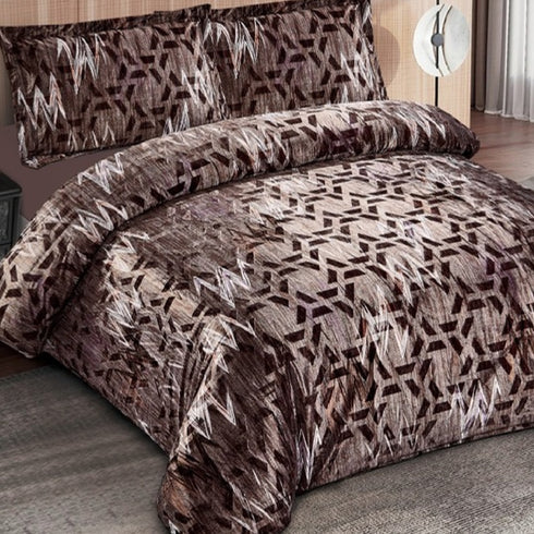 Cinderella Double Bed Warm Bedsheet for Winter with Pillow Covers by Florida