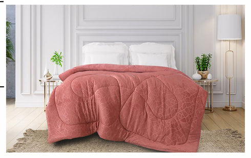 DulceVida Derby (Quilt/Rajai) Comforter Set with 1 Double Quilt, 1 Winter Bedsheet, 2 Cushions with Fillers and 2 Pillow Covers for Double Bed for Heavy Winter