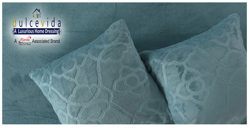 DulceVida Derby (Quilt/Rajai) Comforter Set with 1 Double Quilt, 1 Winter Bedsheet, 2 Cushions with Fillers and 2 Pillow Covers for Double Bed for Heavy Winter