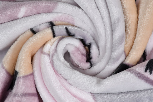 Florida All Season Ultra Soft Kids AC Blanket/Baby Wrapper/Flannel Baby Blanket for 0-5 Yrs Kids Sheep Printed Grey Color (110x150cm)