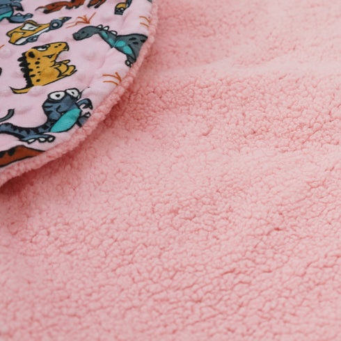 Florida All Season Hooded Baby Blanket Swaddler Wrapper Flannel Soft and Comfortable for New Born Baby Girls and Boys - Baby Pink