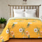 Rose 180 GSM Reversible AC Comforter for Double Bed by Florida (Mustard)