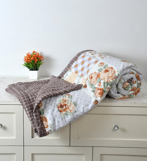 Heaven AC Double Bed Comforter for All Session (Beige)