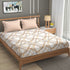 Bright King Size Bedsheet with Pillow Covers Beige