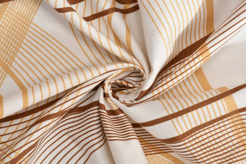 Bright King Size Bedsheet with Pillow Covers Beige