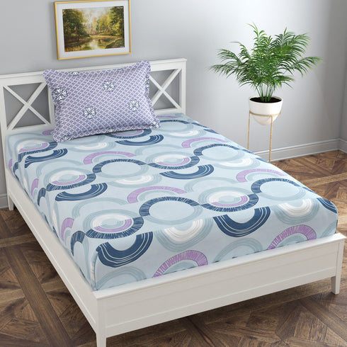 Reeva Fitted Bed Sheet Set with Pillow Covers by Florida