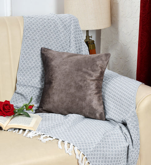 Walton by Florida Velvet Decorative Cushion Cover for Sofa (Set of 1 Piece)