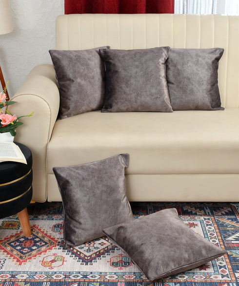 Walton by Florida Velvet Decorative Cushion Cover for Sofa (Set of 1 Piece)