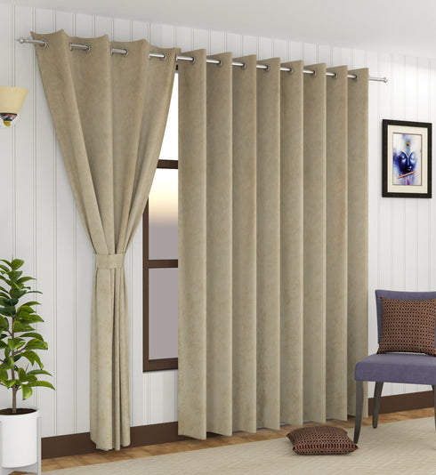 Cambridge Curtain by Florida - Curtains For Living Room Bedroom Balcony Made of Suede and Solid Colors