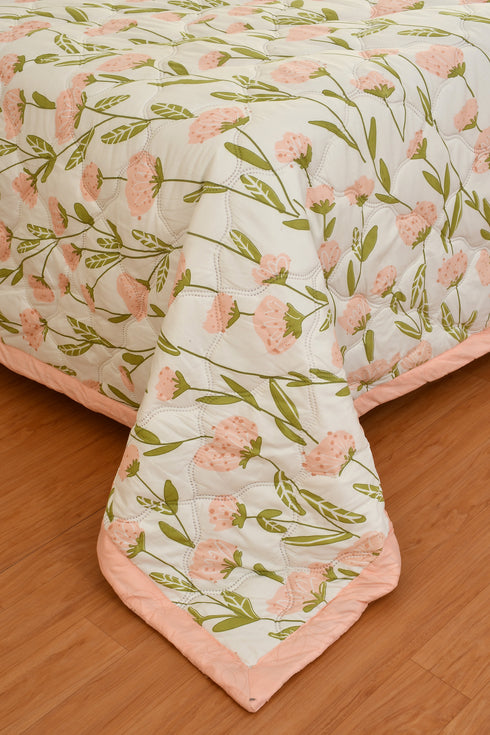 Venice Reversible Double Bed Comforter for all Session (Pink)