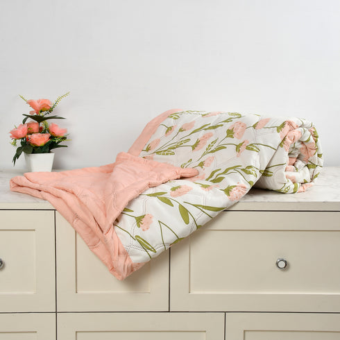 Venice Reversible Double Bed Comforter for all Session (Pink)