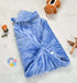 Florida All Season Hooded Baby Blanket Swaddler Wrapper Flannel Soft and Comfortable for New Born Babies - Blue