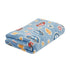 Florida All Season AC Baby Blanket Swaddler Wrapper Flannel Soft and Comfortable for 0-5 Years Babies with Car Print - Blue