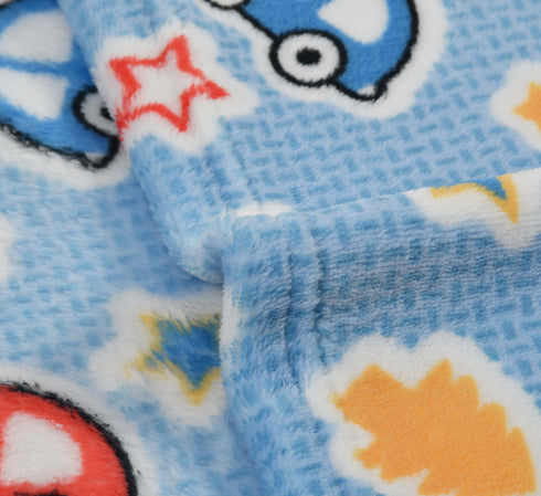 Florida All Season AC Baby Blanket Swaddler Wrapper Flannel Soft and Comfortable for 0-5 Years Babies with Car Print - Blue