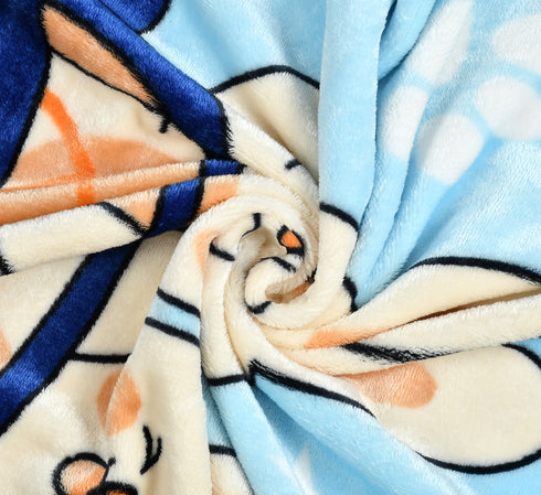 Florida All Season AC Baby Blanket Swaddler Wrapper Flannel Soft and Comfortable for New Born Babies with Adorable Prints and Designs Blue