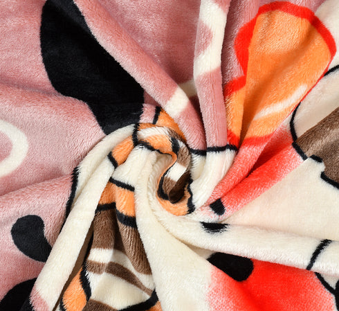 Florida All Season AC Baby Blanket Swaddler Wrapper Flannel Soft and Comfortable for New Born Babies with Adorable Prints and Designs Mauve