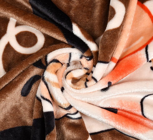 Florida All Season AC Baby Blanket Swaddler Wrapper Flannel Soft and Comfortable for New Born Babies with Adorable Prints and Designs Brown