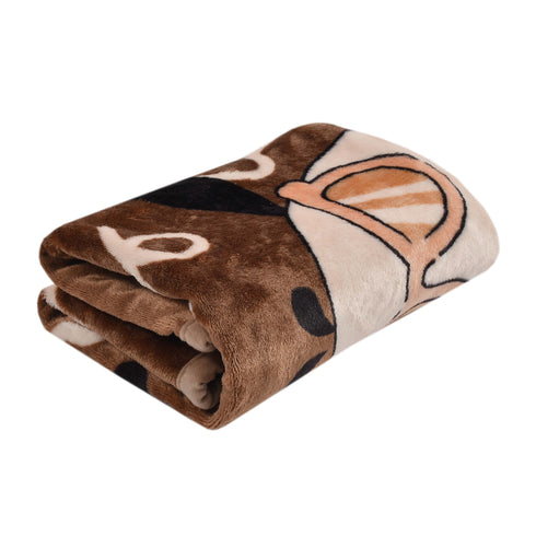 Florida All Season AC Baby Blanket Swaddler Wrapper Flannel Soft and Comfortable for New Born Babies with Adorable Prints and Designs Brown