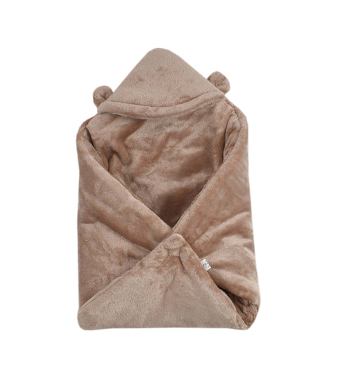 Florida All Season Hooded Baby Blanket Swaddler Wrapper Flannel Soft and Comfortable for New Born Babies - Brown