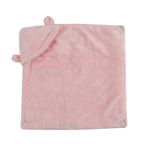 Florida All Season Hooded Baby Blanket Swaddler Wrapper Flannel Soft and Comfortable for New Born Babies - Pink