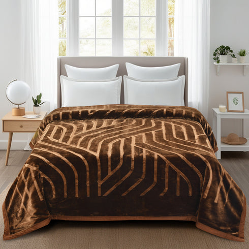 Italia Super Soft 2 Ply Single Bed Mink Blanket for Winter