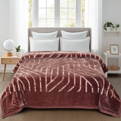 Italia Super Soft 2 Ply Single Bed Mink Blanket for Winter