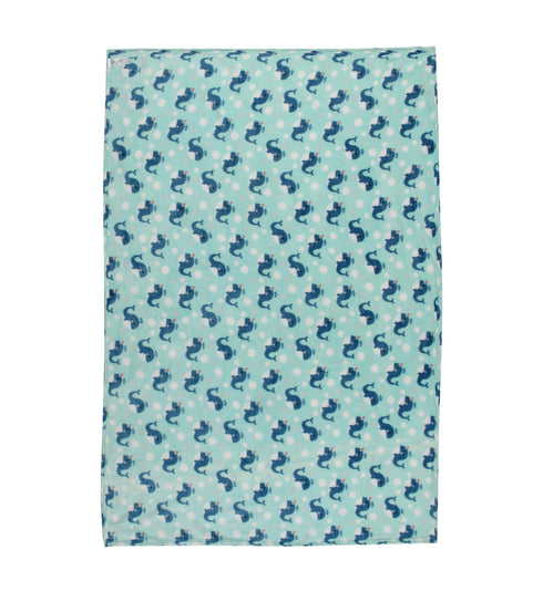 Florida All Season AC Baby Blanket Swaddler Wrapper Flannel Soft and Comfortable for 0-5 Years Babies with Dolphin Print Blue