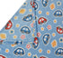 Florida All Season AC Baby Blanket Swaddler Wrapper Flannel Soft and Comfortable for 0-5 Years Babies with Car Print - Blue