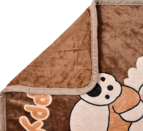 Florida All Season AC Baby Blanket Swaddler Wrapper Flannel Soft and Comfortable for New Born Babies with Adorable Prints and Designs Brown