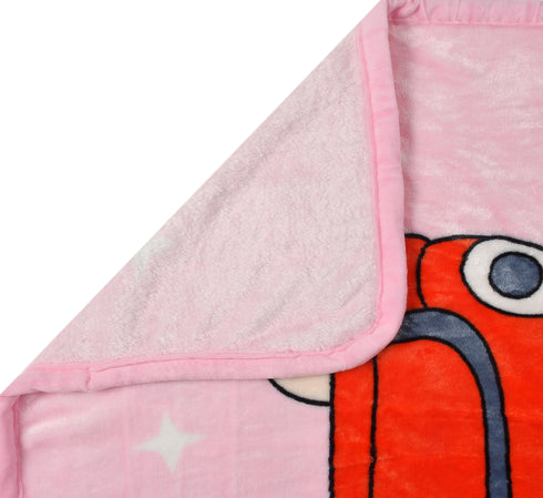 Florida All Season AC Baby Blanket Swaddler Wrapper Flannel Soft and Comfortable for New Born Babies with Adorable Prints and Designs Pink