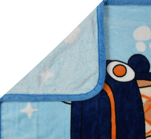 Florida All Season AC Baby Blanket Swaddler Wrapper Flannel Soft and Comfortable for New Born Babies with Adorable Prints and Designs Blue