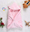 Florida All Season Hooded Baby Blanket Swaddler Wrapper Flannel Soft and Comfortable for New Born Babies - Pink