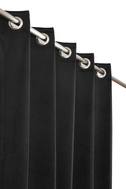 Hamilton Curtain by Florida - Curtains for Living Room Bedroom Balcony Made with Plain Holand Velvet and Solid Colors