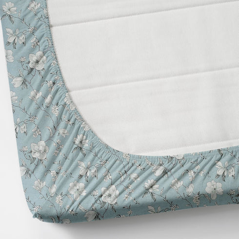 Vision Fitted Bedsheet with 2 King Size Pillow Cover for Double Bed