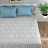 Vision Fitted Bedsheet with 2 King Size Pillow Cover for Double Bed