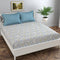 Vision Fitted Bedsheet with 2 King Size Pillow Cover for Double Bed