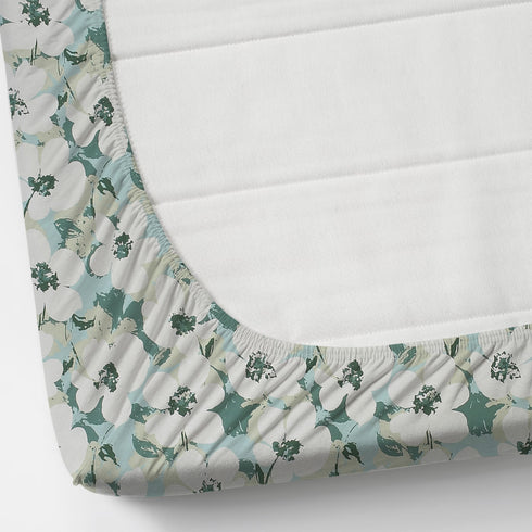 Vision Fitted Bedsheet with 2 King Size Pillow Cover for Double Bed