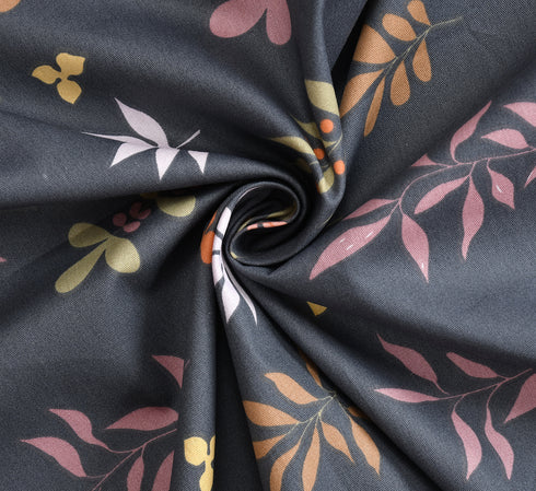 Vision Fitted Bedsheet with 2 King Size Pillow Cover for Double Bed