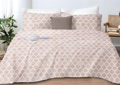 Eira 100% Cotton King Size Bed Sheet Set with Pillow Covers by Florida