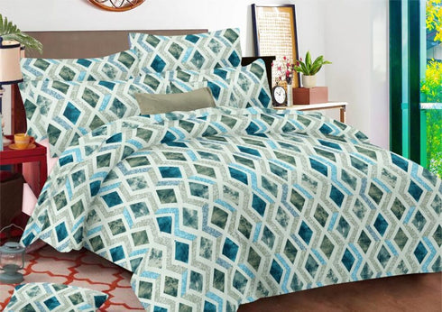 Eira 100% Cotton King Size Bed Sheet Set with Pillow Covers by Florida