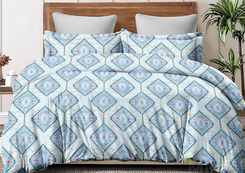 Eira 100% Cotton King Size Bed Sheet Set with Pillow Covers by Florida